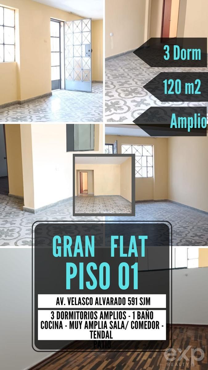 Departamento en alquiler en Lima | San Juan de Miraflores | VALLE DE SHARON, Av. Velasco Alvarado 591, 140 m²