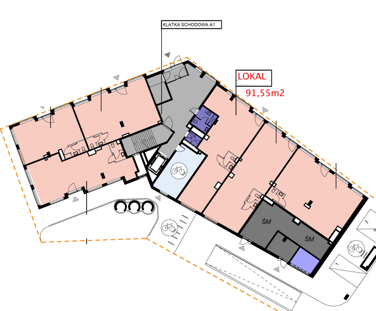 Lokal handlowo–usługowy 91,55 m² | Garbary | Esenc
