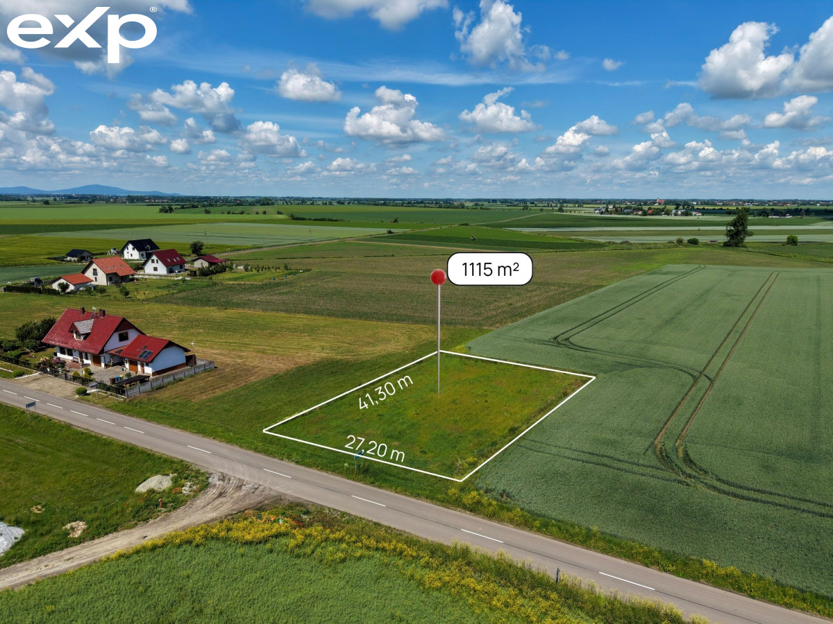 Działka pod dom 1115 m² | blisko Oławy i A4