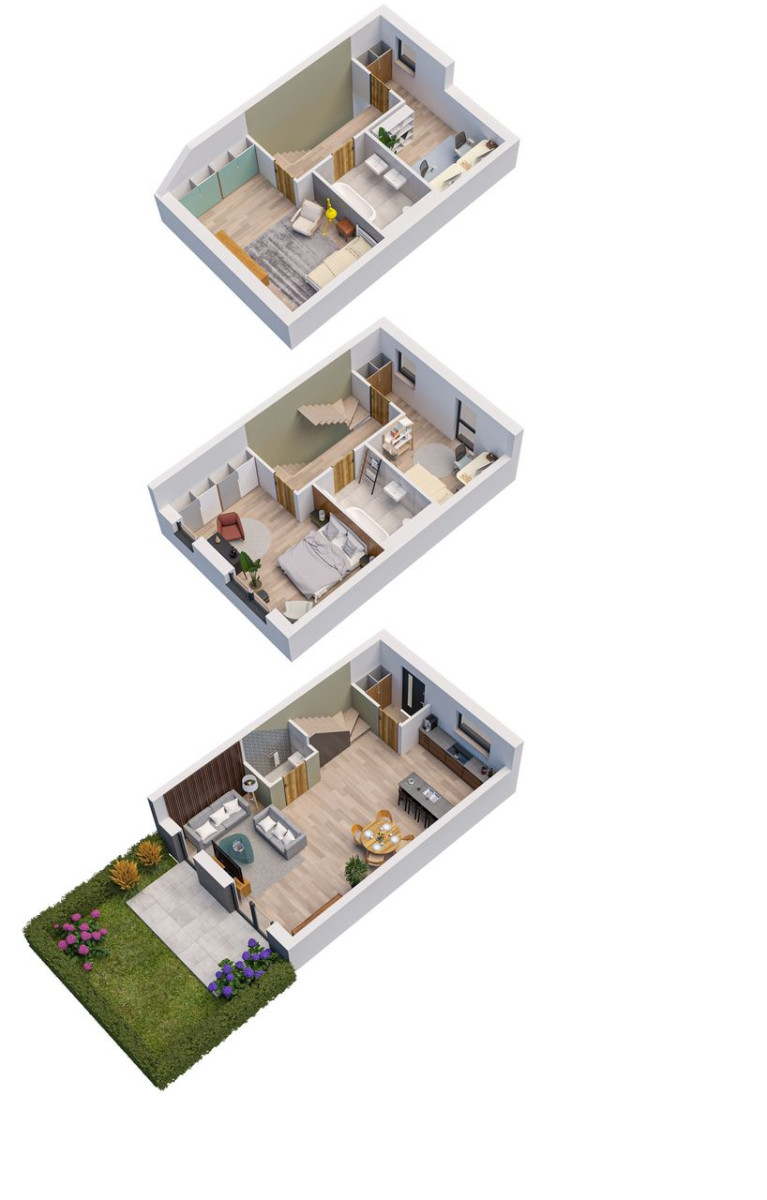House (Terraced) for sale in Iwiny, ul., Kościuszki, Iwiny, wrocławski, DOLNOŚLĄSKIE, Polska, 128 m²