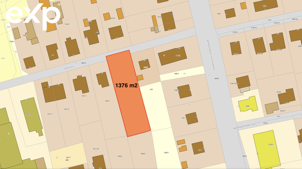 Działka budowlana 1376 m² | Ul. Szkolna, Długołęka