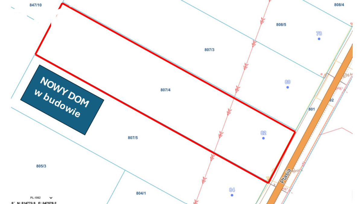 Działka (Budowlana) na sprzedaż w Kiekrz, ul., Ptasia, /Kiekrz, 62-090, Kiekrz, poznański, WIELKOPOLSKIE, Polska, 1617 m²