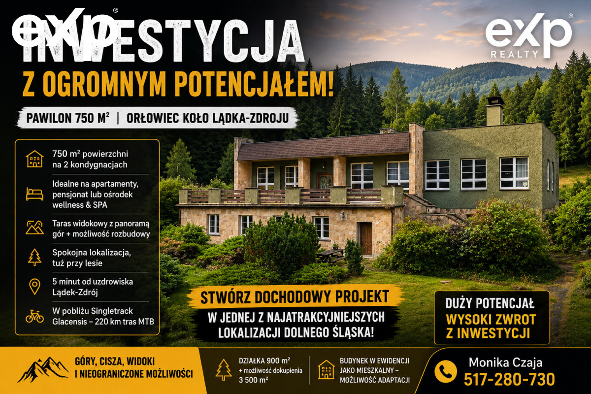 750 m² | Idealny pod apartamenty | Orłowiec