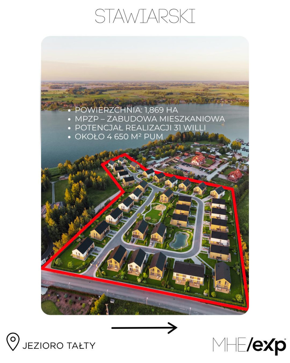 Mikołajki | 18 691 m² | własna inia brzegowa