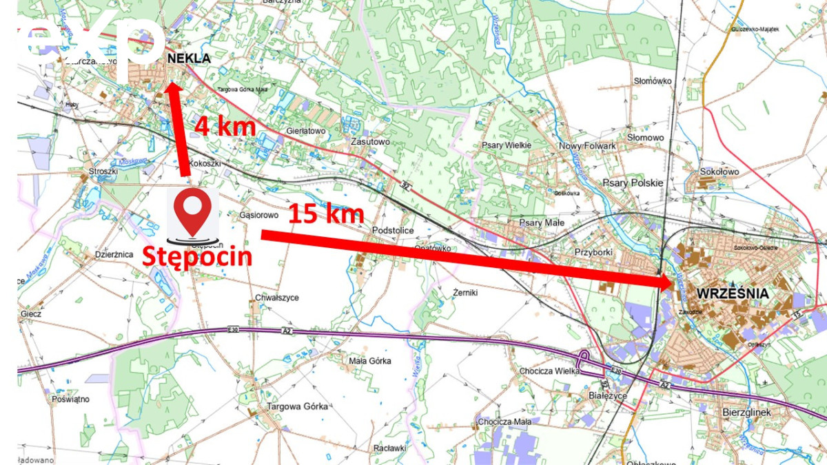 Działka (Pod zabudowę jednorodzinną) na sprzedaż w Stępocin, 62-330, Stępocin, wrzesiński, WIELKOPOLSKIE, Polska, 1881 m²