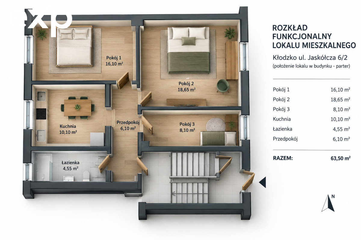 Mieszkanie na sprzedaż w Kłodzko, ul., Jaskółcza, 57-300, Kłodzko, kłodzki, DOLNOŚLĄSKIE, Polska, 63 m²