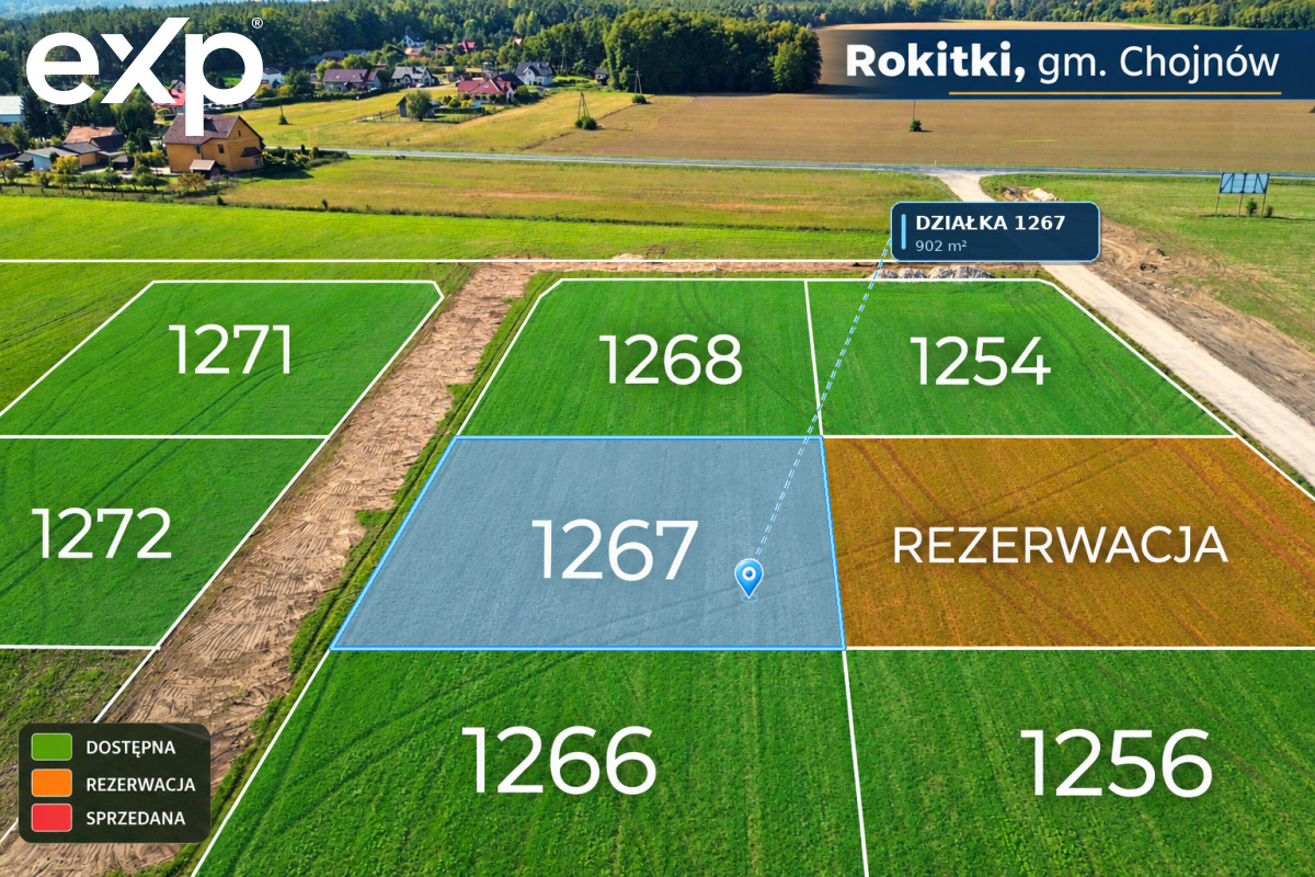 Land (For Single-Family Development) for sale in Rokitki, 59-225, Rokitki, legnicki, DOLNOŚLĄSKIE, Polska, 902 m²