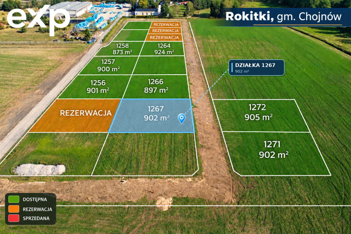 Land (For Single-Family Development) for sale in Rokitki, 59-225, Rokitki, legnicki, DOLNOŚLĄSKIE, Polska, 902 m²