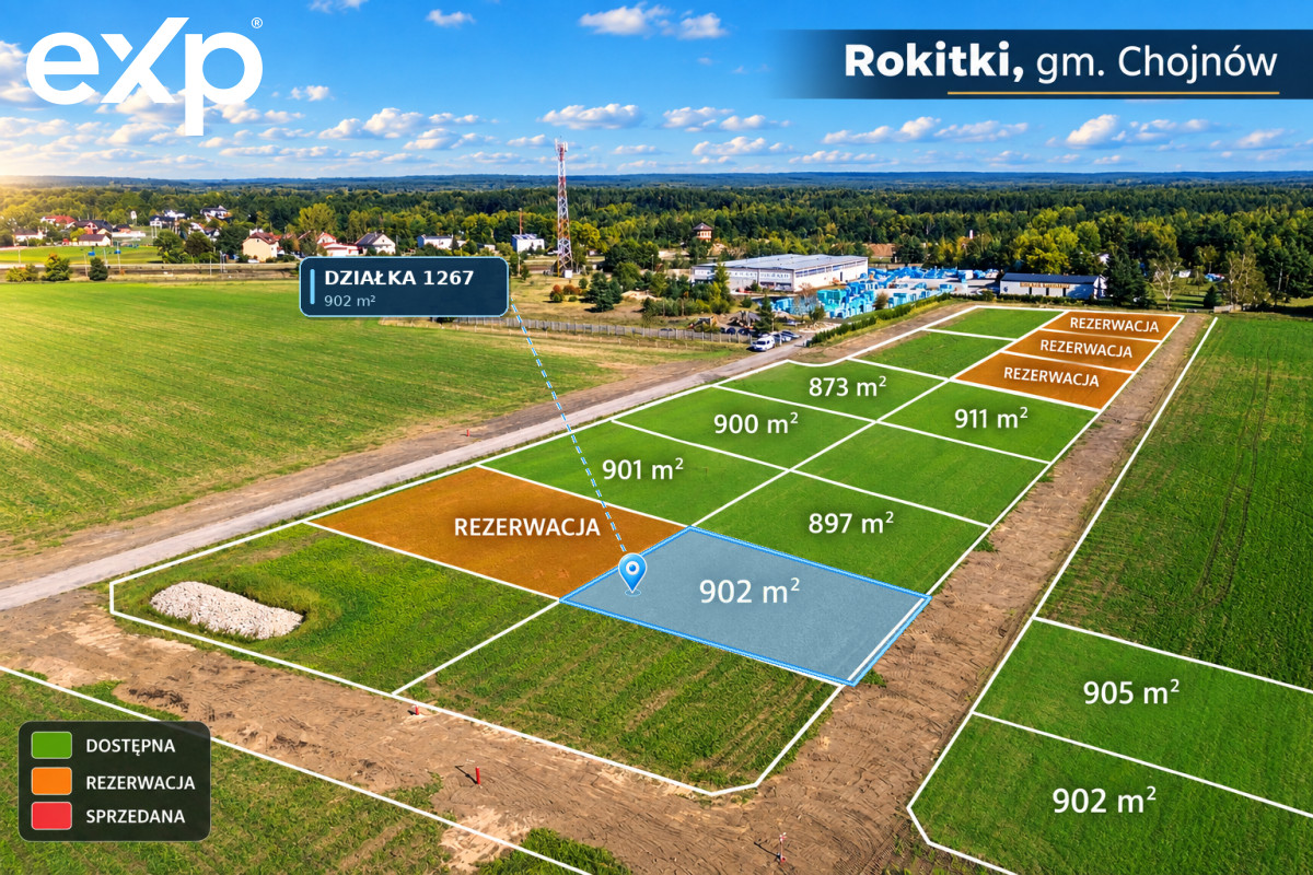 Land (For Single-Family Development) for sale in Rokitki, 59-225, Rokitki, legnicki, DOLNOŚLĄSKIE, Polska, 902 m²