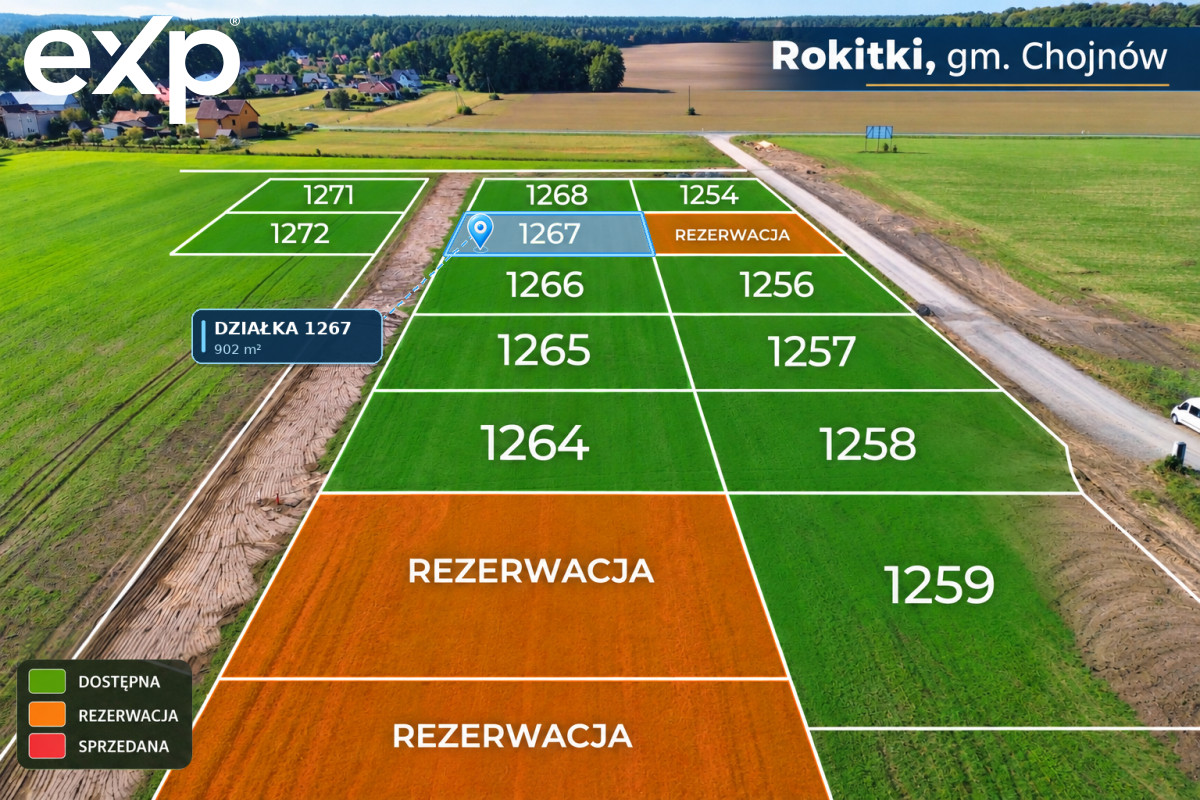 Land (For Single-Family Development) for sale in Rokitki, 59-225, Rokitki, legnicki, DOLNOŚLĄSKIE, Polska, 902 m²