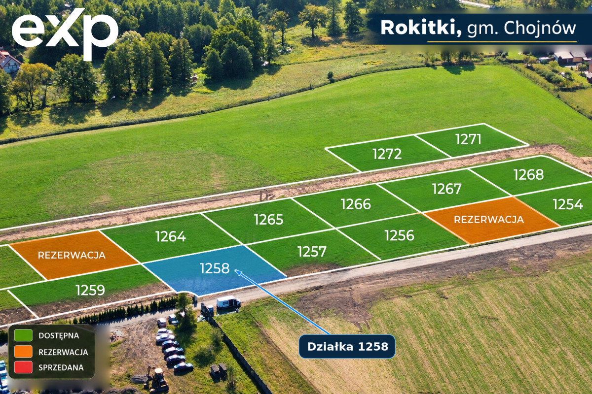 Działka (Pod zabudowę jednorodzinną) na sprzedaż w Rokitki, 59-225, Rokitki, legnicki, DOLNOŚLĄSKIE, Polska, 873 m²