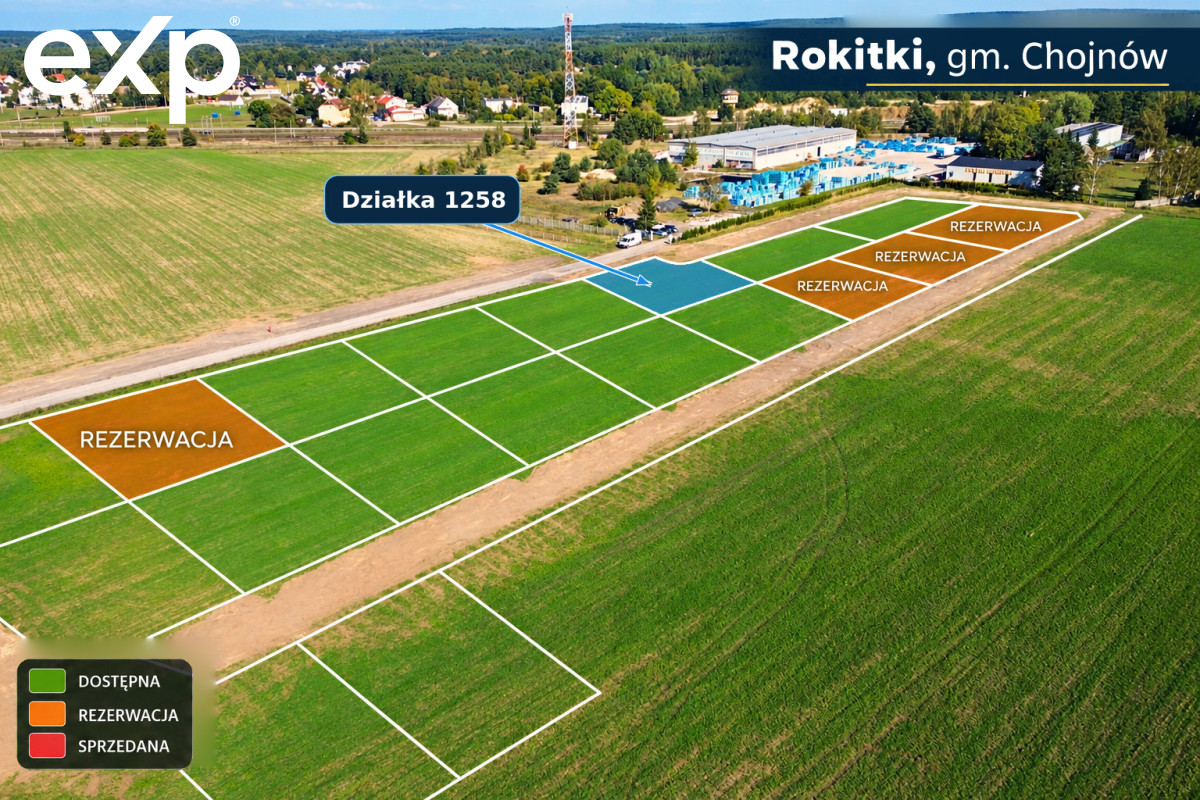 Działka (Pod zabudowę jednorodzinną) na sprzedaż w Rokitki, 59-225, Rokitki, legnicki, DOLNOŚLĄSKIE, Polska, 873 m²