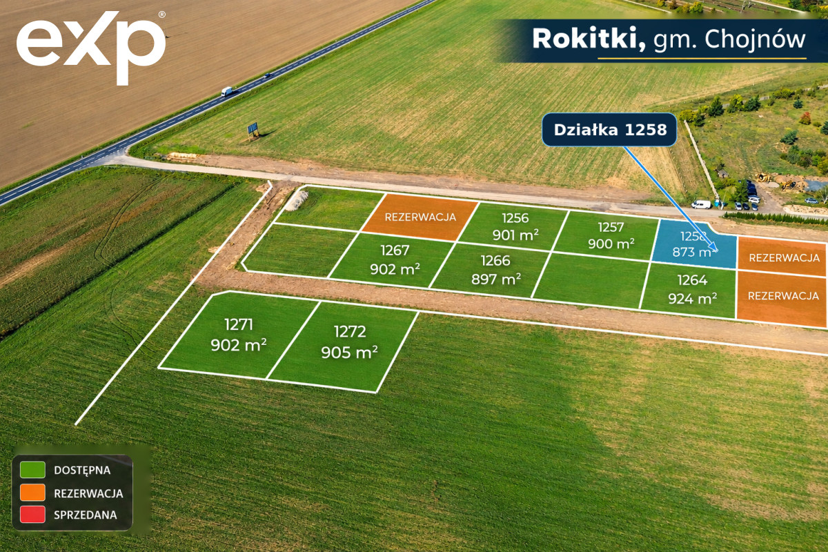 Działka (Pod zabudowę jednorodzinną) na sprzedaż w Rokitki, 59-225, Rokitki, legnicki, DOLNOŚLĄSKIE, Polska, 873 m²