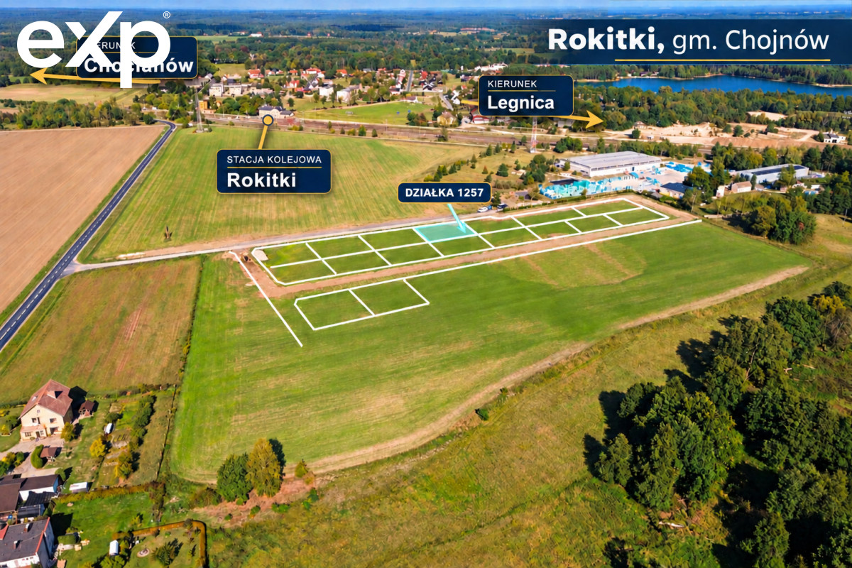 Działka (Pod zabudowę jednorodzinną) na sprzedaż w Rokitki, 59-225, Rokitki, legnicki, DOLNOŚLĄSKIE, Polska, 900 m²