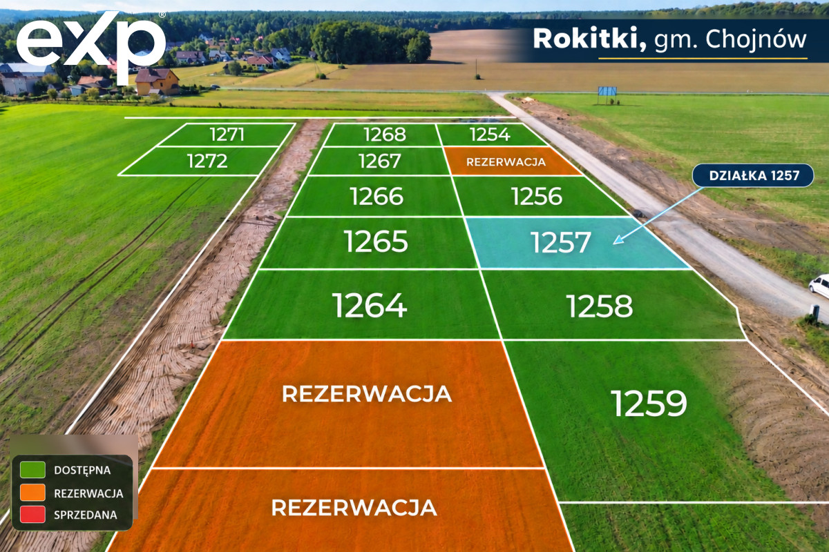 Działka (Pod zabudowę jednorodzinną) na sprzedaż w Rokitki, 59-225, Rokitki, legnicki, DOLNOŚLĄSKIE, Polska, 900 m²