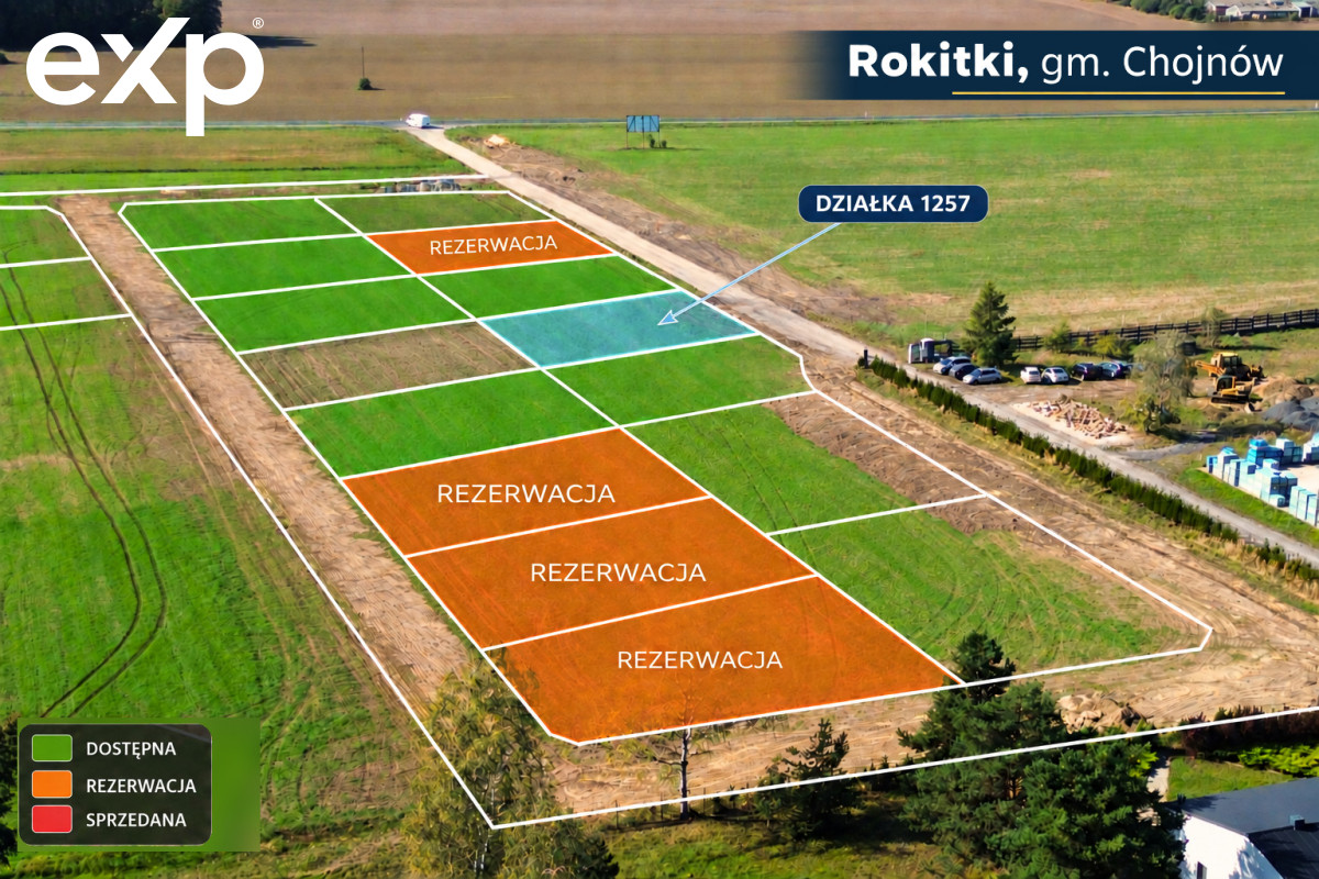 Działka (Pod zabudowę jednorodzinną) na sprzedaż w Rokitki, 59-225, Rokitki, legnicki, DOLNOŚLĄSKIE, Polska, 900 m²