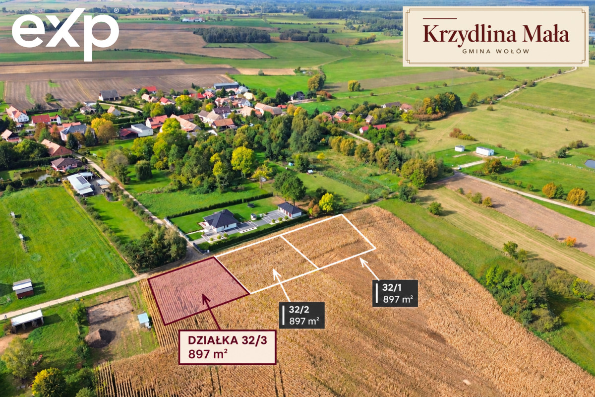 Land (For Single-Family Development) for sale in Krzydlina Mała, 56-100, Krzydlina Mała, wołowski, DOLNOŚLĄSKIE, Polska, 897 m²