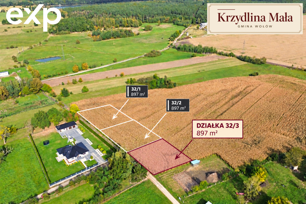 Land (For Single-Family Development) for sale in Krzydlina Mała, 56-100, Krzydlina Mała, wołowski, DOLNOŚLĄSKIE, Polska, 897 m²