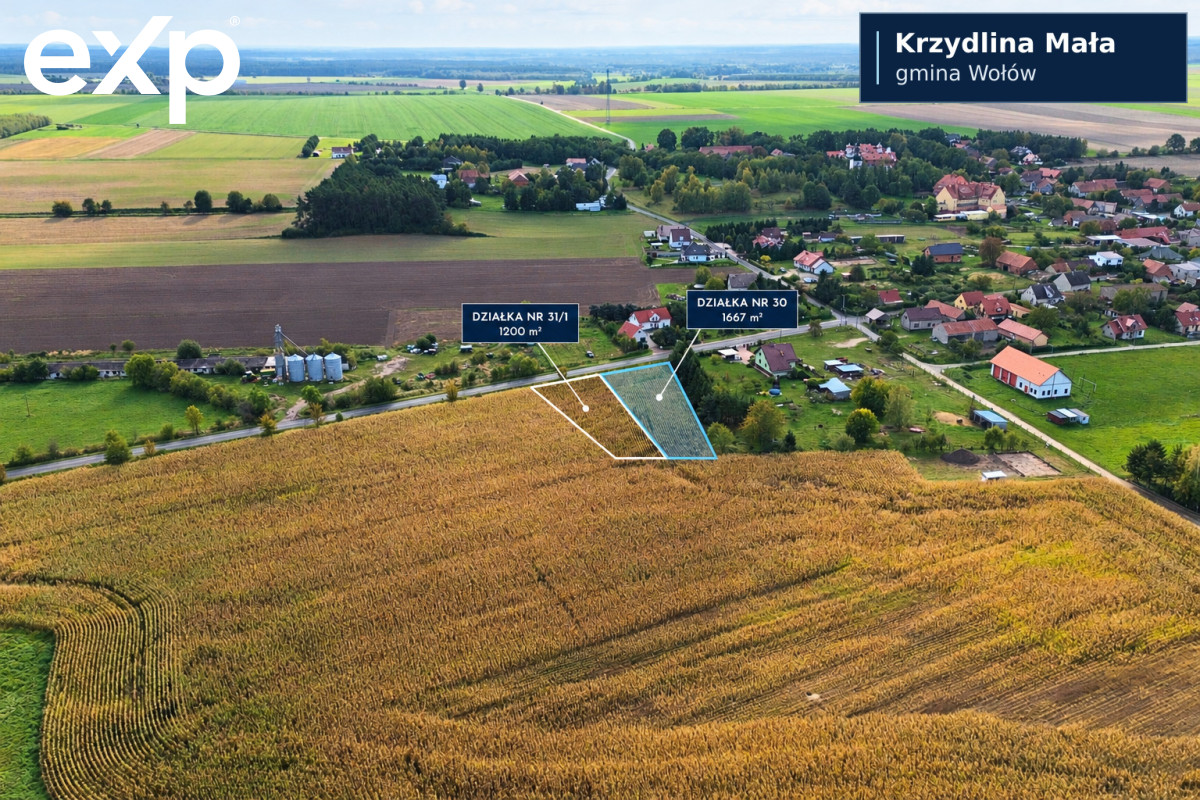 Działka (Pod zabudowę jednorodzinną) na sprzedaż w Wołów, 56-100, Wołów, wołowski, DOLNOŚLĄSKIE, Polska, 1667 m²