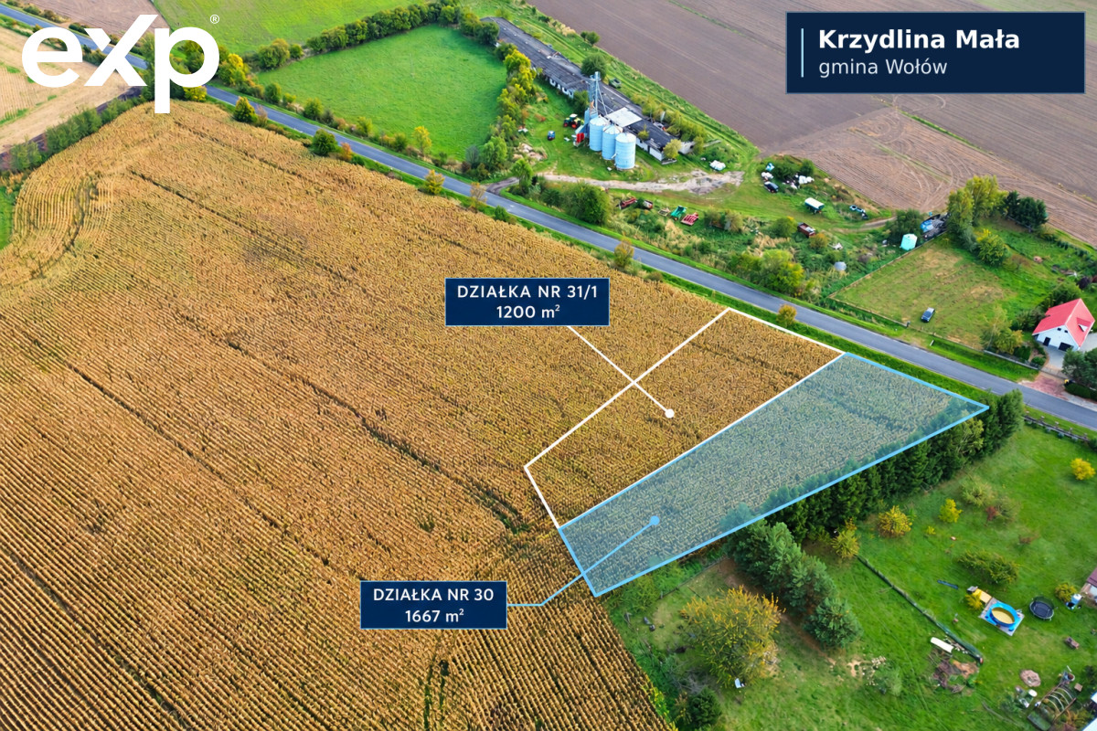Działka (Pod zabudowę jednorodzinną) na sprzedaż w Wołów, 56-100, Wołów, wołowski, DOLNOŚLĄSKIE, Polska, 1667 m²