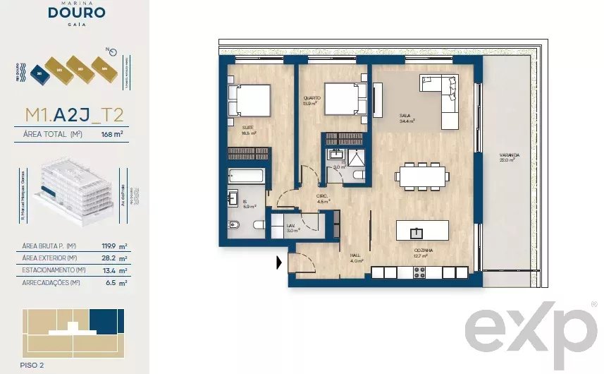 Apartamento T2 | Canidelo, V.N.Gaia