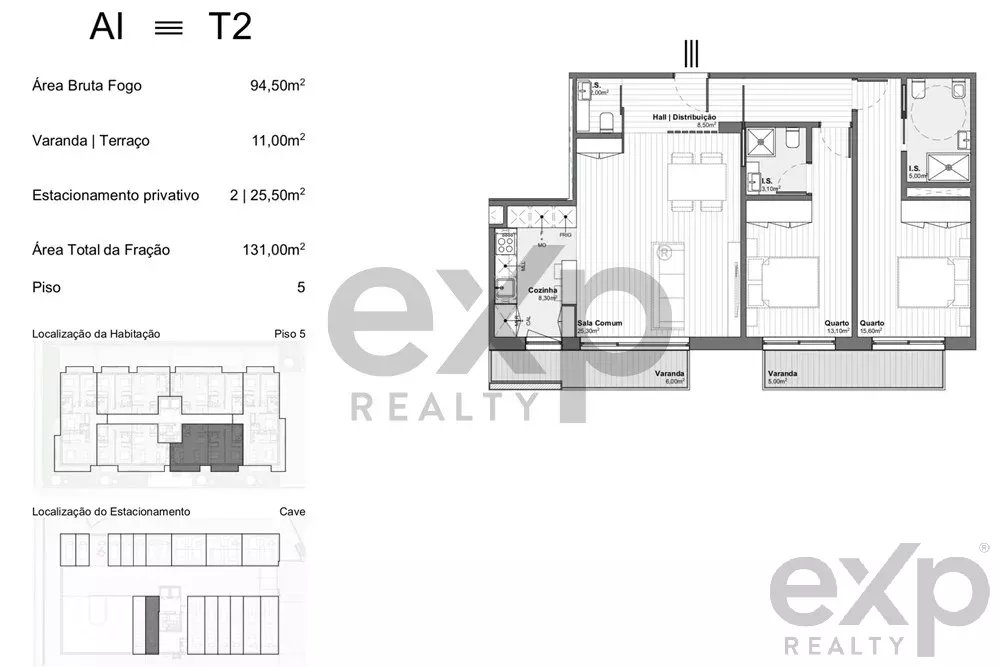 Apartamento T2 | Junto ao GaiaShopping