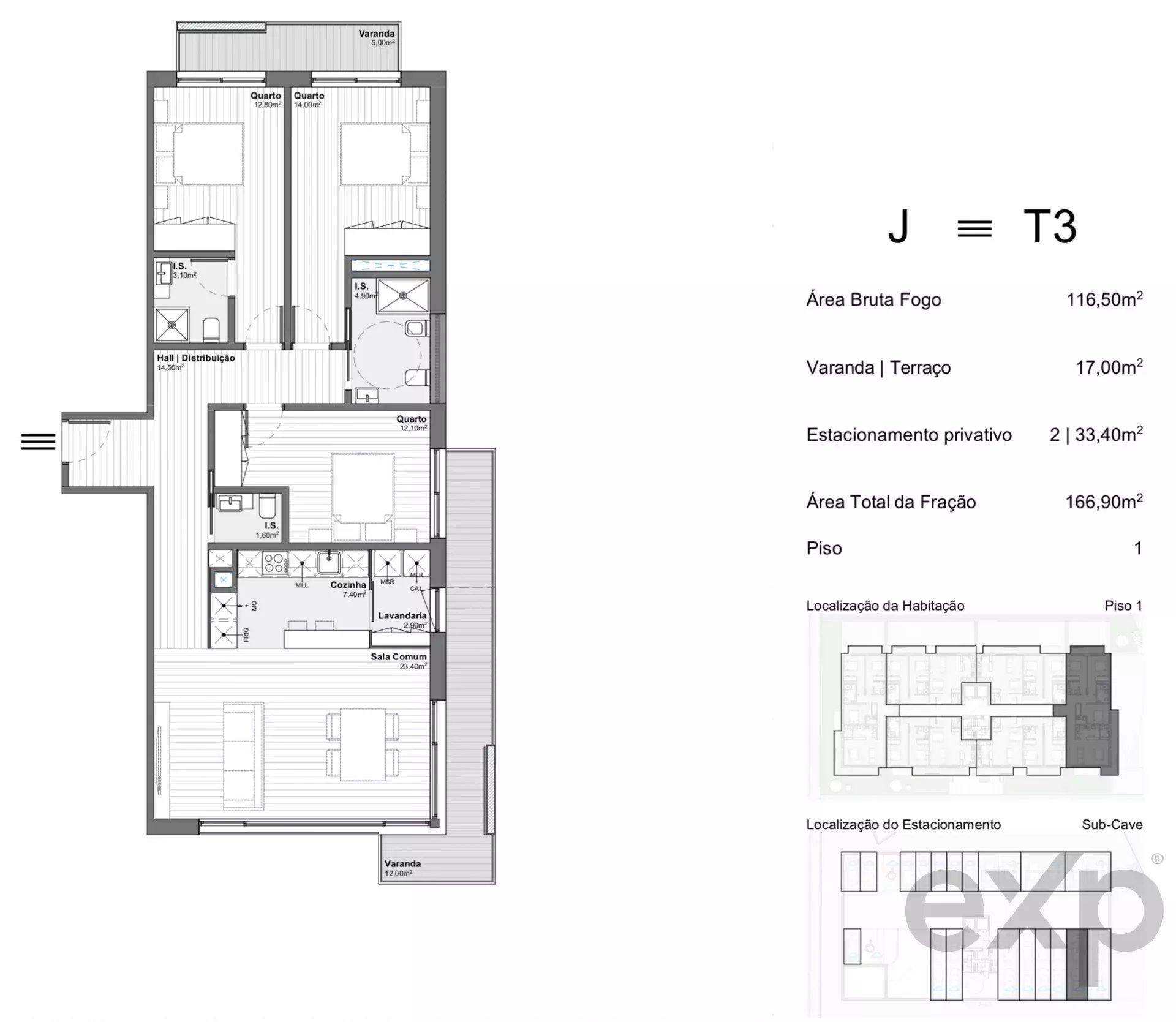 Apartamento T3 | Junto ao GaiaShopping