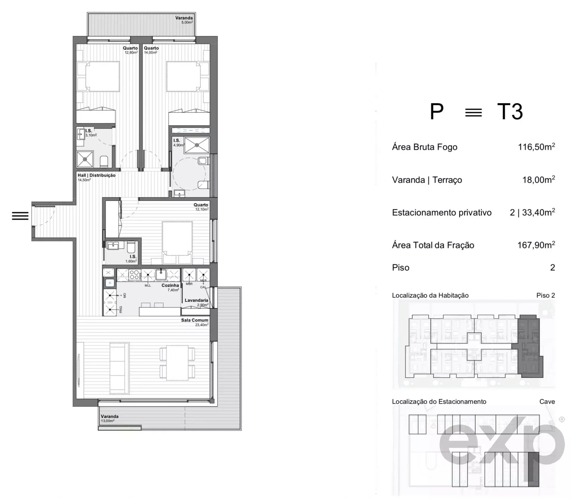 Apartamento T3 | Junto ao GaiaShopping