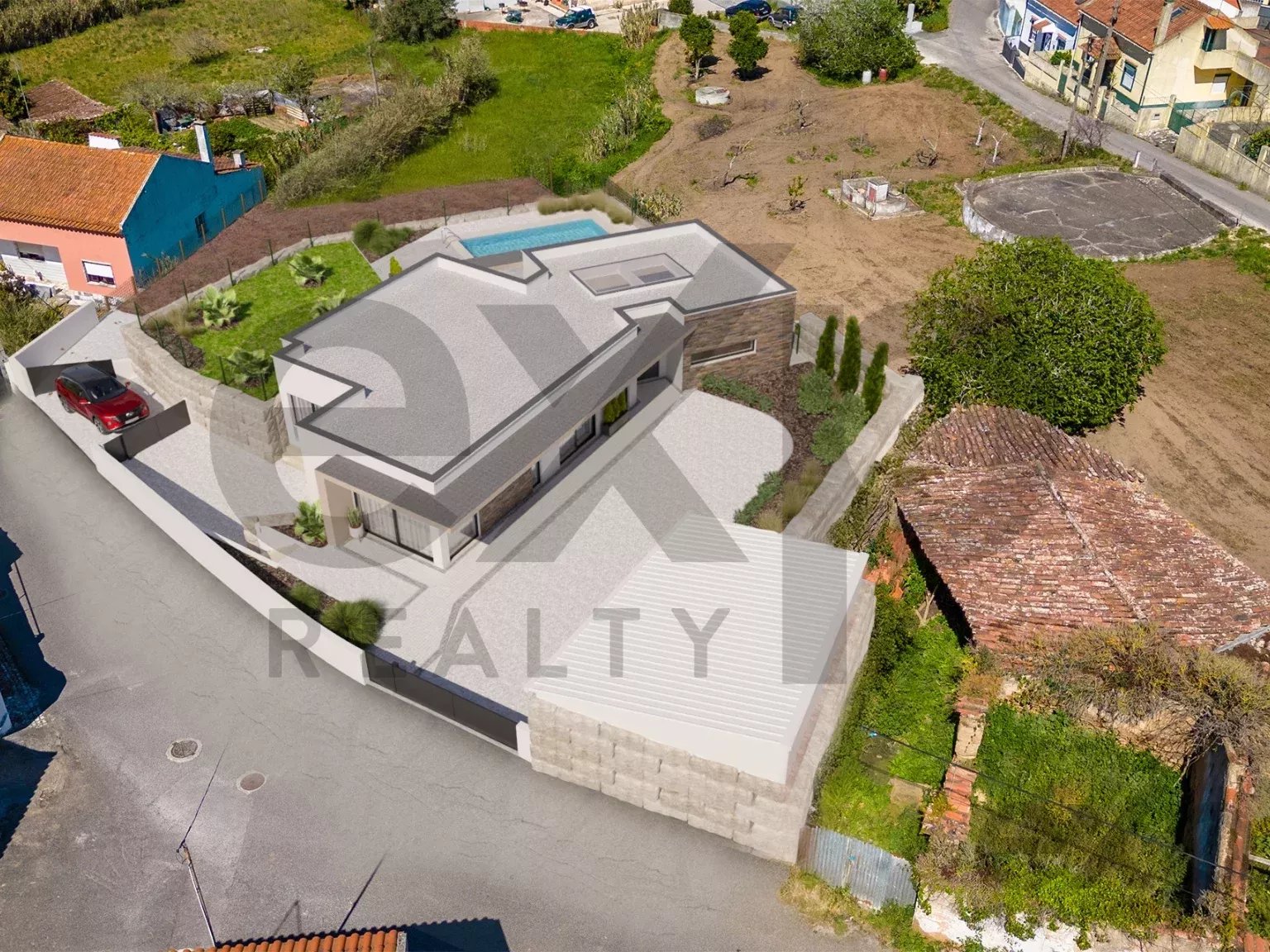 Fabulosa moradia com arquitetura moderna. T4 implantada num terreno de 1642 m2. a 5km da Baia de São Martinho