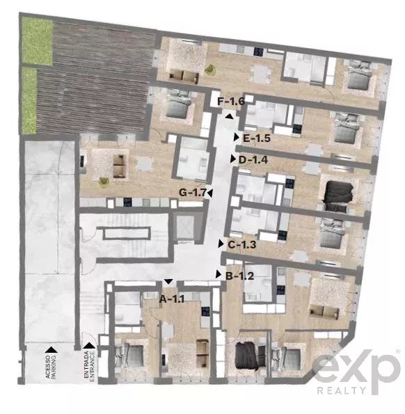 Estudio T0 Novo | Bonfim, Porto