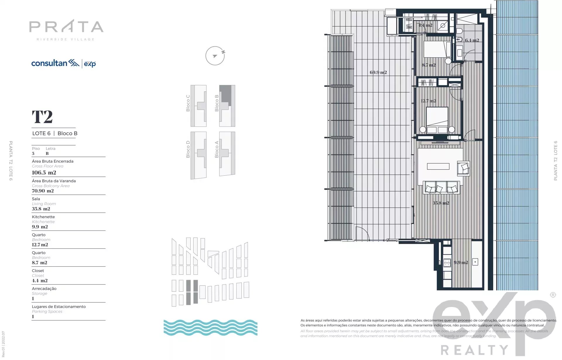Apartamento T2 - PARK B5B - MARVILA