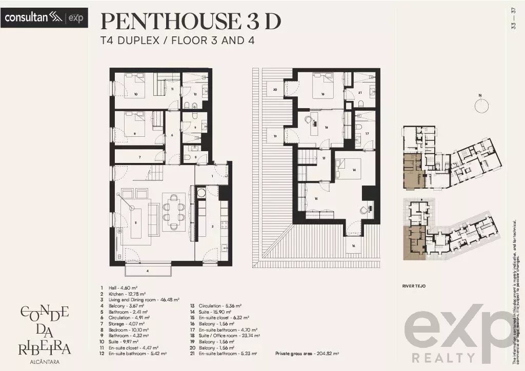 Penthouse T4 Duplex - Alcântara 86159536 image 14