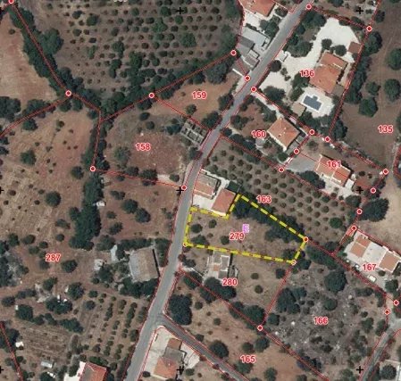 Terreno urbanizável em Bordeira, Santa Bárbara de Nexe
