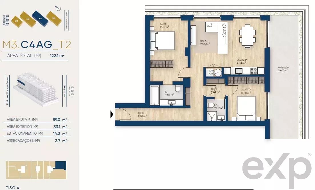 Apartamento T2 | Canidelo, V.N.Gaia