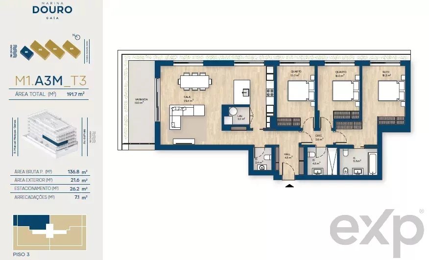 Apartamento T3 | Canidelo, V.N.Gaia