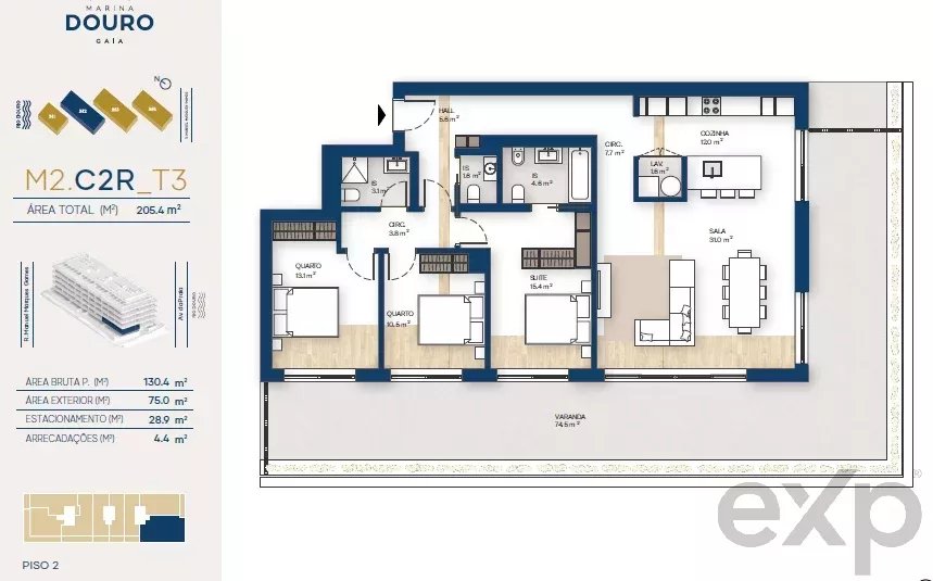 Apartamento T3 | Canidelo, V.N.Gaia