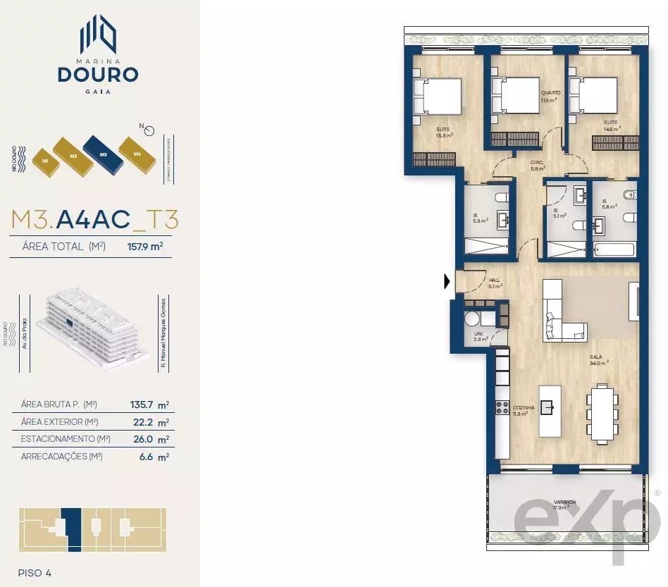 Apartamento T3 | Canidelo, V.N.Gaia