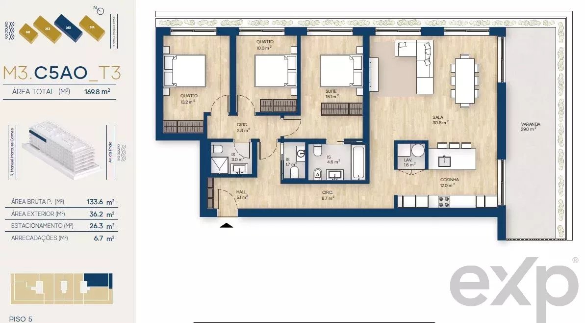 Apartamento T3 | Canidelo, V.N.Gaia
