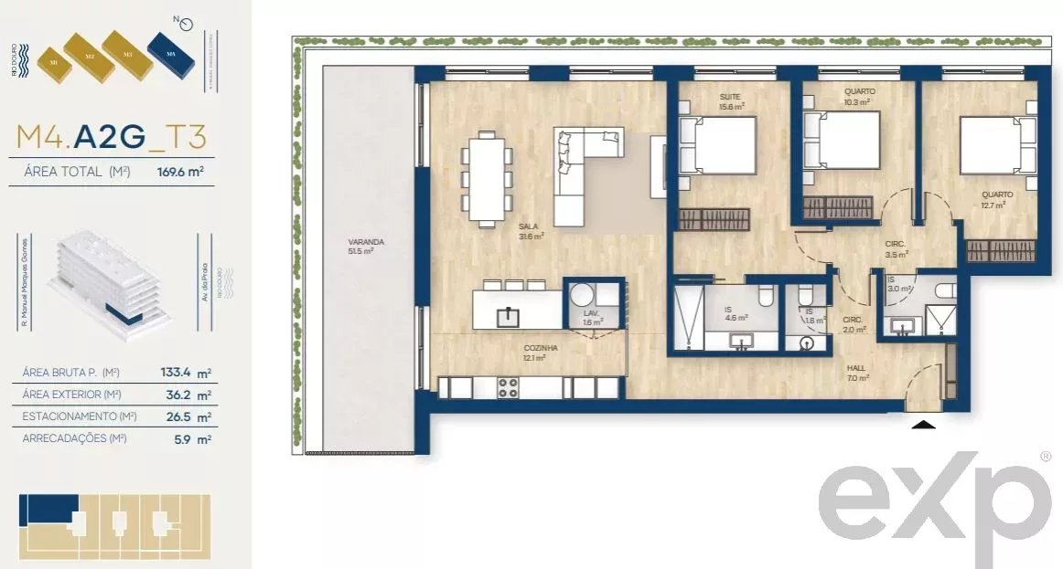 Apartamento T3 | Canidelo, V.N.Gaia