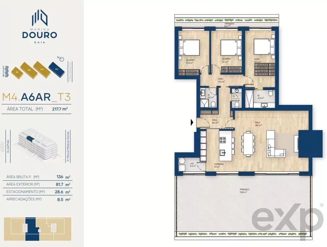 Apartamento T3 | Canidelo, V.N.Gaia