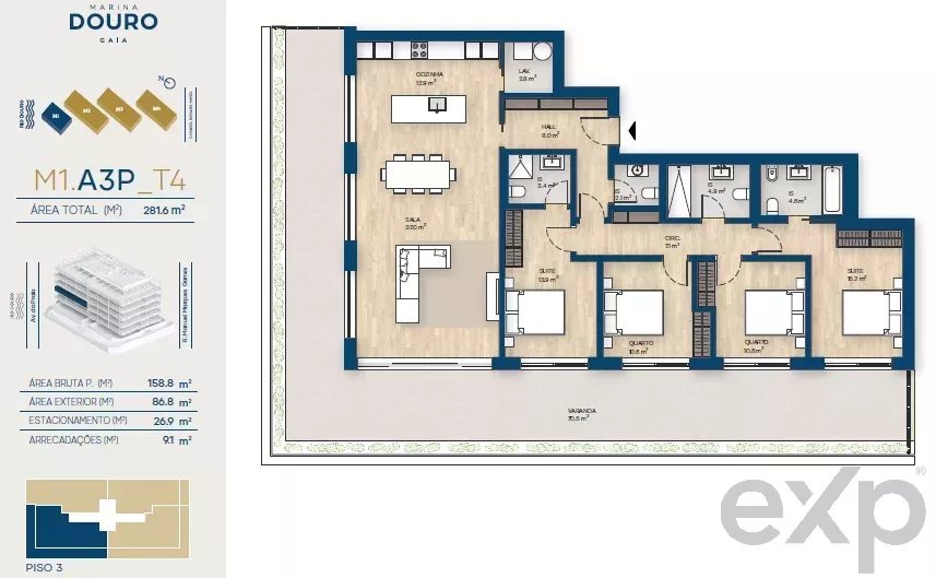 Apartamento T4 | Canidelo, V.N.Gaia