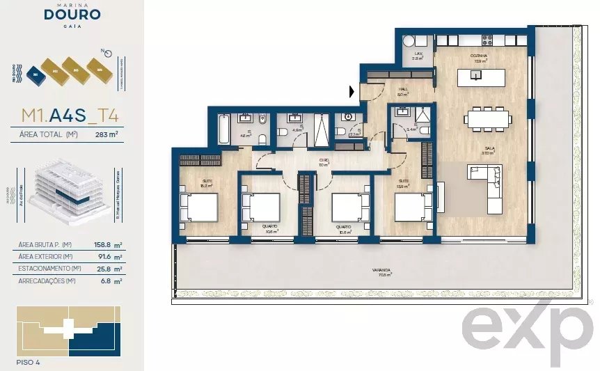 Apartamento T4 | Canidelo, V.N.Gaia