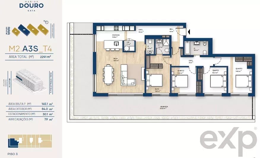 Apartamento T4 | Canidelo, V.N.Gaia