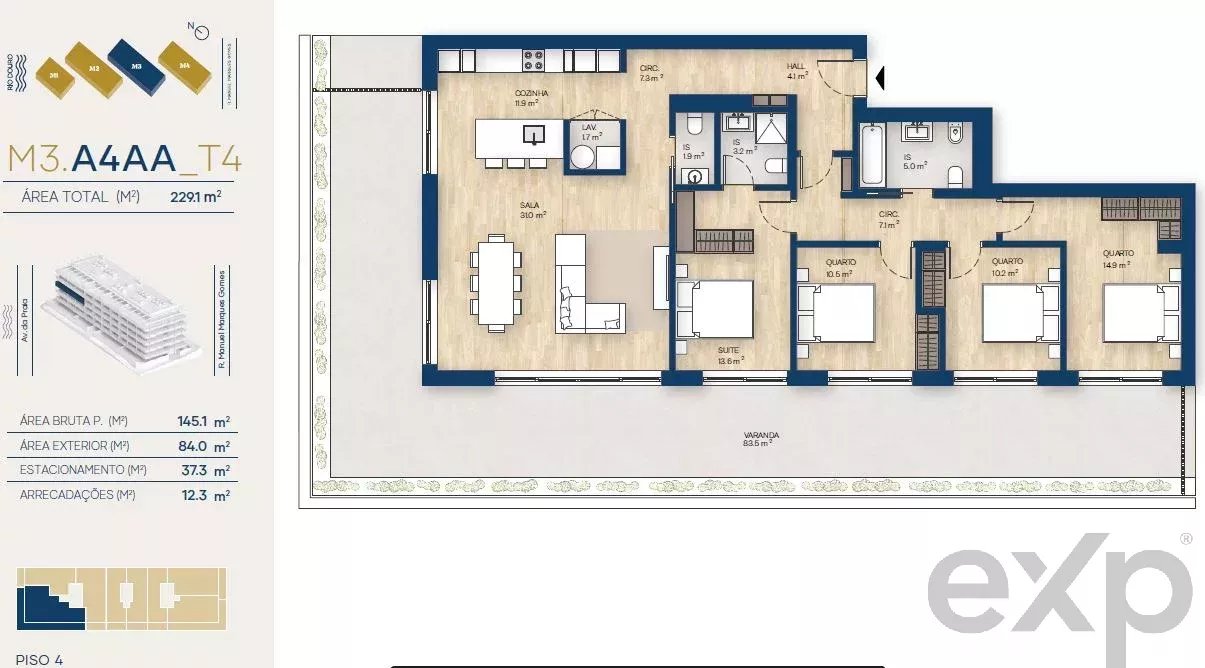 Apartamento T4 | Canidelo, V.N.Gaia