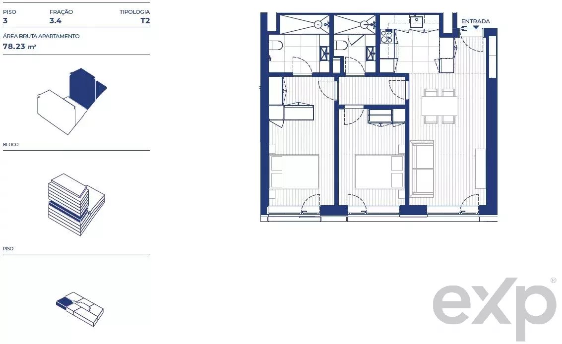 Apartamento T2 | Antas, Porto