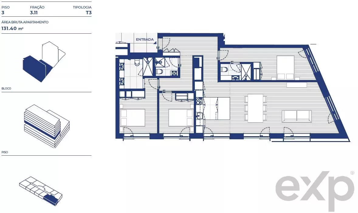 Apartamento T3 | Antas, Porto