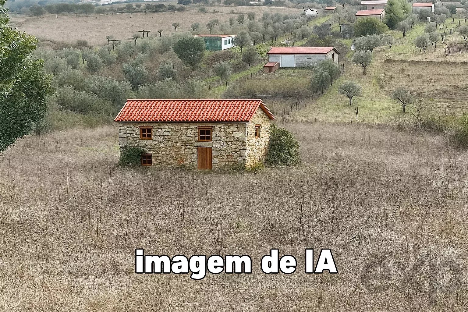 Terreno com dependência agricola