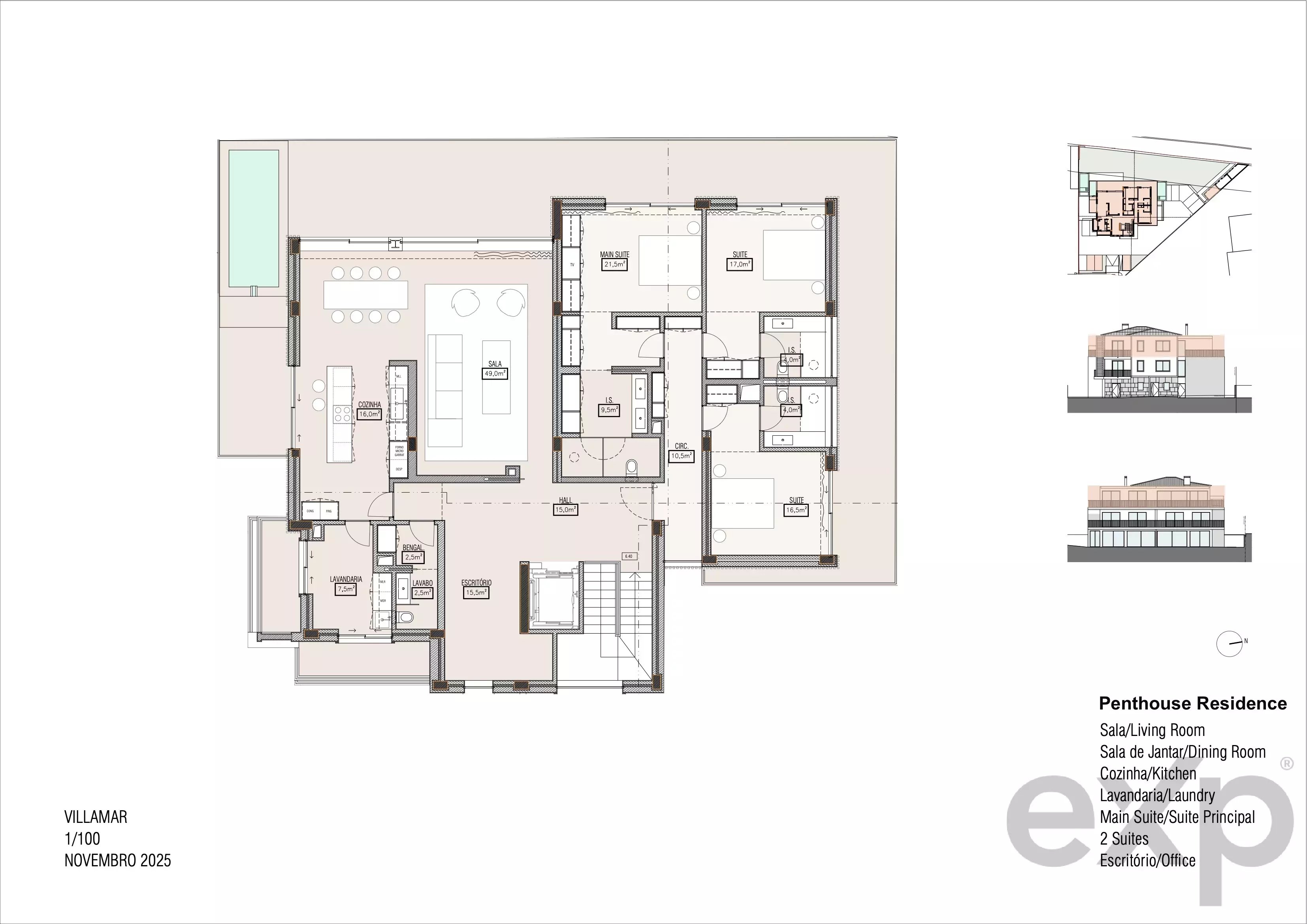Carcavelos – Penthouse T3+1 with private pool and a 100 m² terrace, just minutes from Carcavelos beach 86662888 image 17