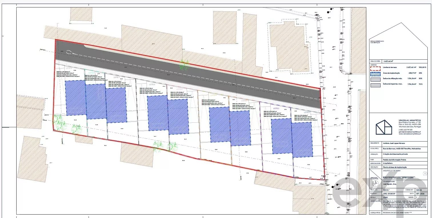 Terreno à venda em Matosinhos e Leça da Palmeira, 2523 m²
