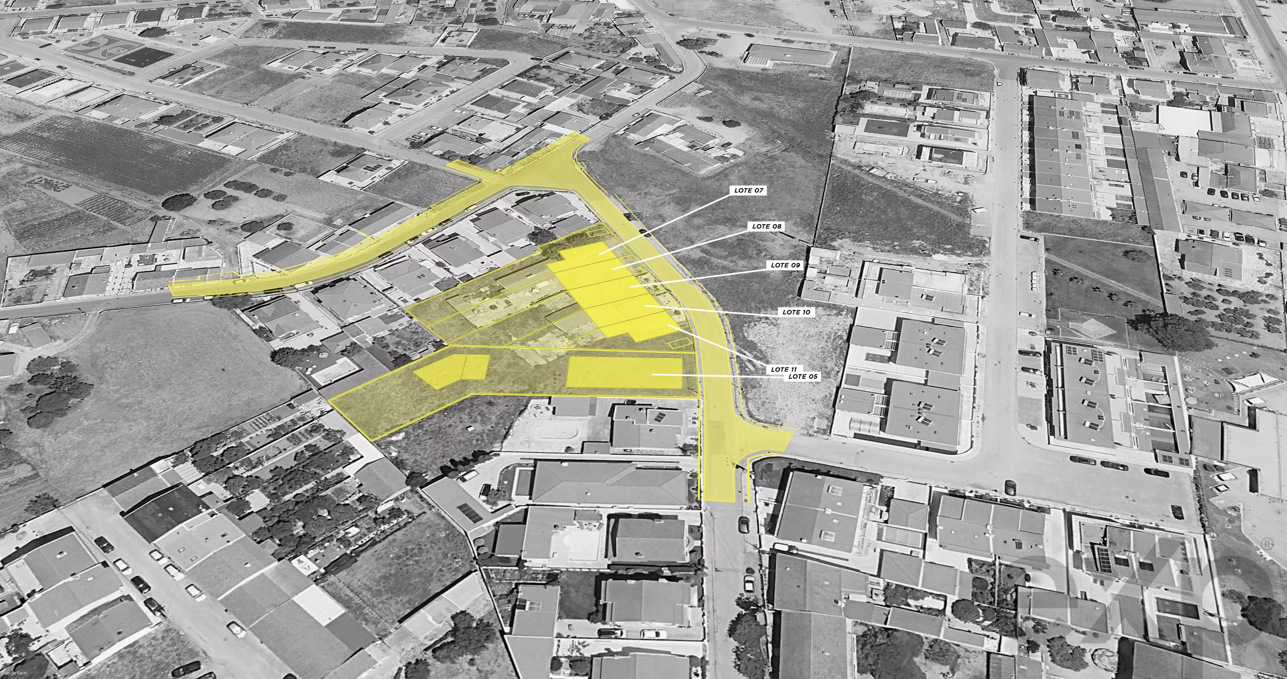 Terreno c/ Projeto Aprovado (6 lotes) no Montijo